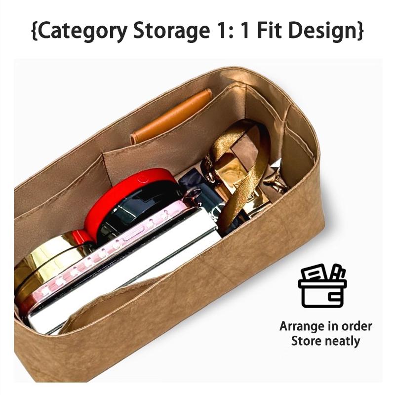 EverToner Dupont Papier Einstecktasche Organizer für L-vagabond Hobo Tasche Aufbewahrungshilfe Formgeber Wasserdichte Tasche Zubehör