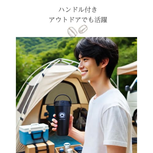 GOHEPLOD Portable 500ml Tumbler with Lid, Lightweight, Keeps Hot or Cold, Vacuum Insulated, Coffee Tumbler, Spill-Proof, Easy To Clean, Outdoor, Leak-