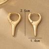 Trend personality earrings Irregular geometric shape ear buckle Sweet cool wind earrings