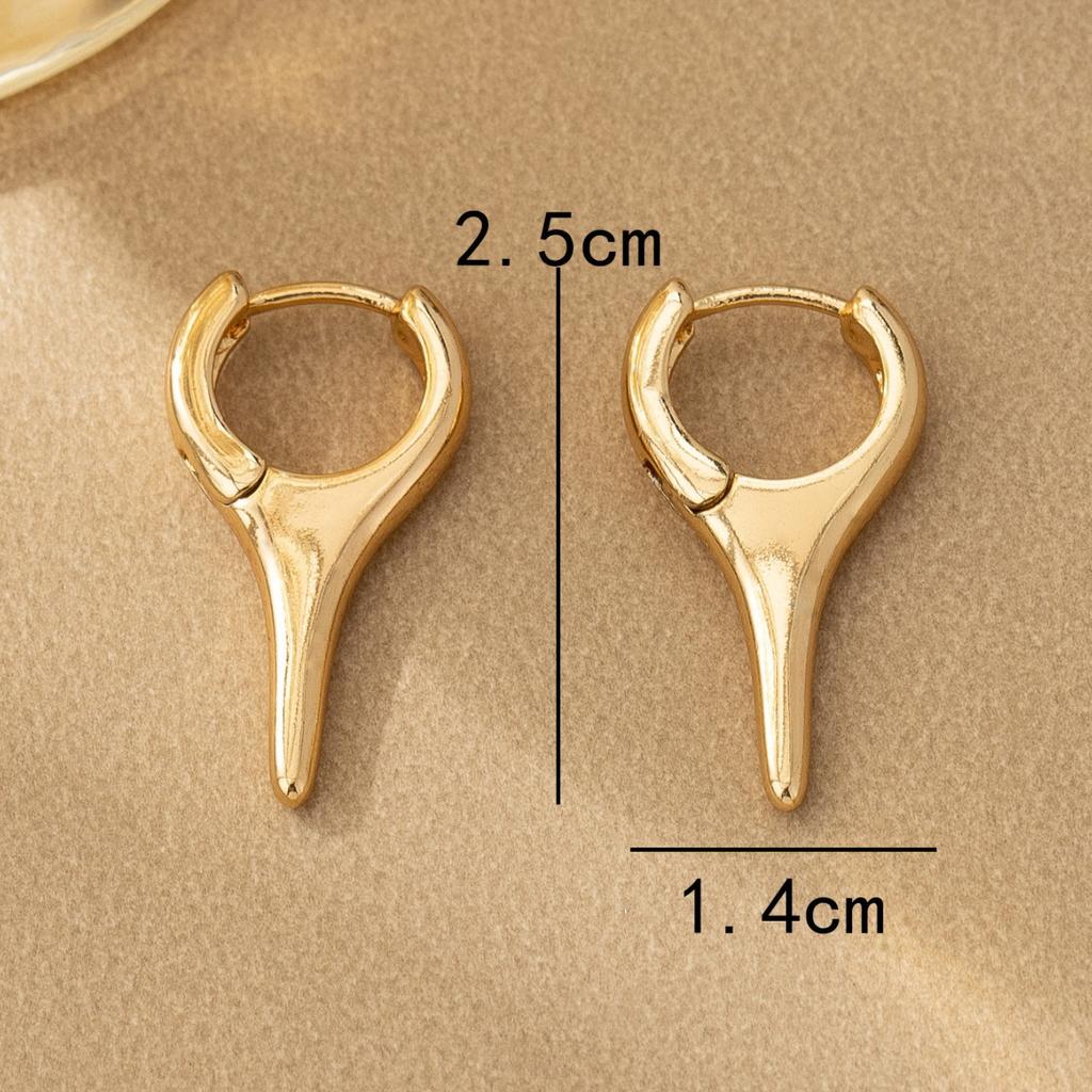 Trend personality earrings Irregular geometric shape ear buckle Sweet cool wind earrings