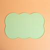 Silicone Pet Feeding Mat, Non Slip Leakproof Oval Bowl Mat for Cats Dogs Easy Clean Dining Pad