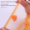 Heart-Shaped Super Soft Sponge Bath Ball - Durable, Quick Lather, Perfect for Bath & Back Scrubbing