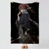 Anime RRurouni KKenshin Throw Soft Warm Flannel Blanket Multiuse Throw for Bed Sofa Office Air Conditioning Nap Blanket