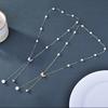 Butterfly Necklace 2024 Gypsy Jewelry Artificial Pearl Long Sweater Chain Light Luxury