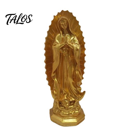 Religious Holiday Gifts Our Lady of Guadalupe Mexico Sculpture Statue, Resin Virgin Mary Figurine, European Style Interior Decor Home for Altar Shelf