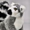 Simulation Lemur Doll Plush Toy Stuffed Wild Animal Long Tail Plushie Companion Appeasing Gift