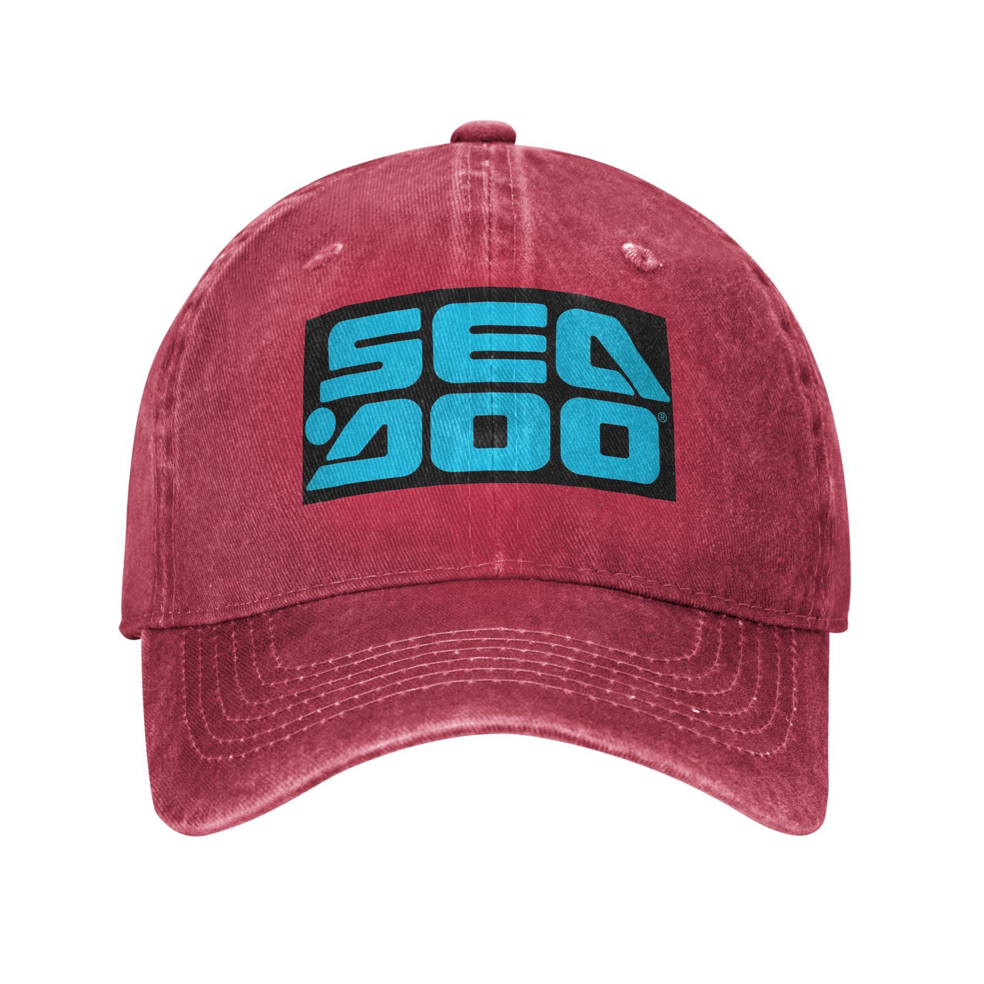 Sea Doo Team Rxt Brt Marine Baseball Caps Snapback Washed Denim Hats Adjustable Casquette Hip Hop Baseball Cowboy Hat Unisex Women One Size