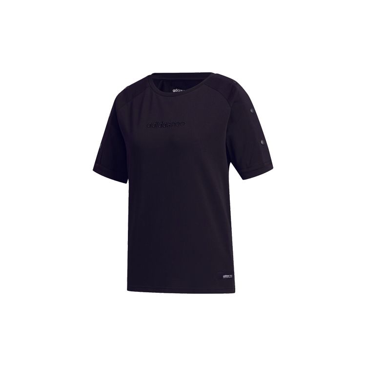 

Adidas Neo Sports T-Shirt Women Tops Black FN6558 S