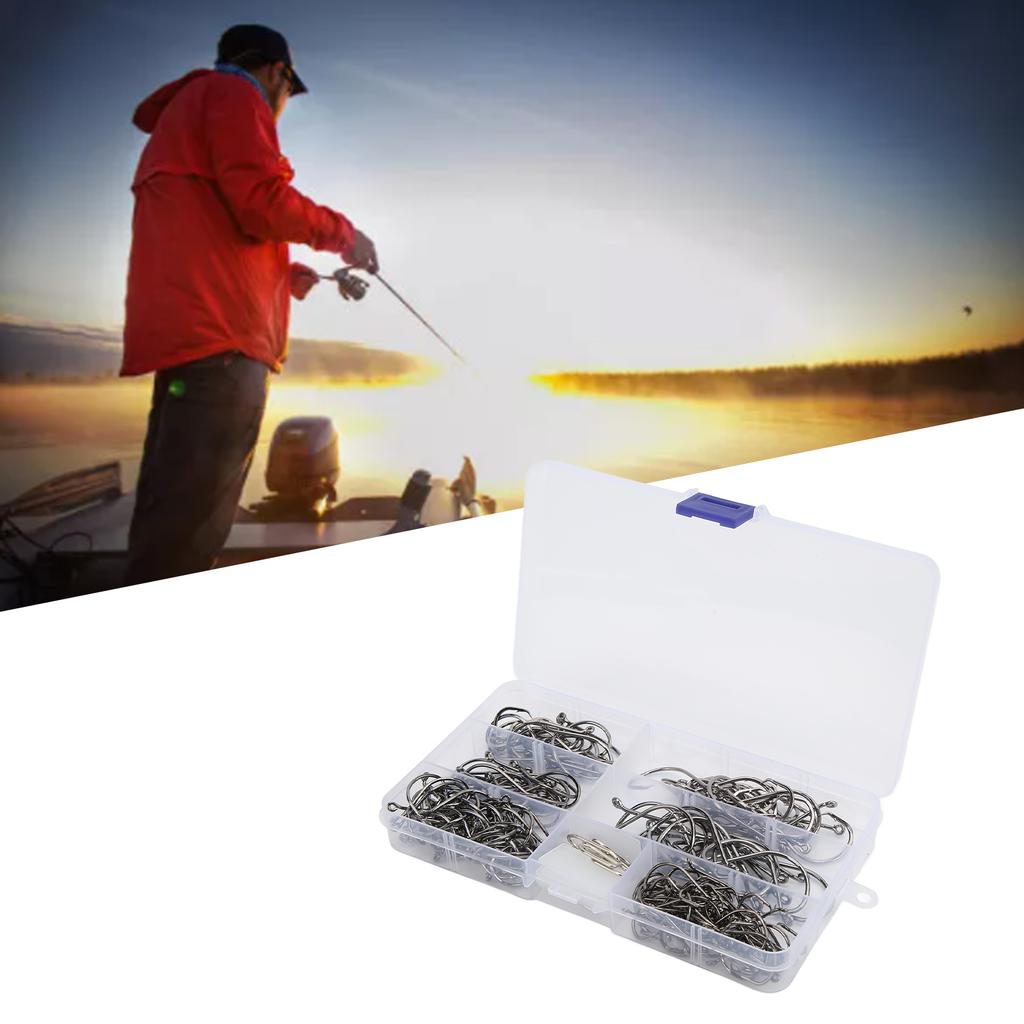 Fishing Hook 7384 Octopus Circle Fishing Hooks High Carbon Steel with Barb for Saltwater Freshwater