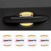 8pcs Universal Car Door Bowl Anti Scratch Protection Strip Car Door Handle Sports Styling Protective Sticker Car Accessories