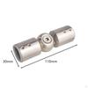 Corner Connector for Curtain Rods, Adjustable Angle, Universal Connection Bathroom Glass Doors,