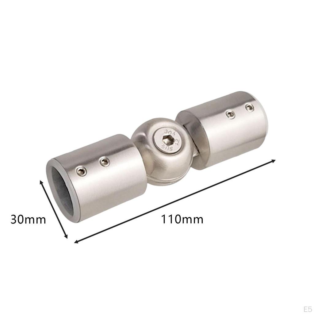 Corner Connector for Curtain Rods, Adjustable Angle, Universal Connection Bathroom Glass Doors,
