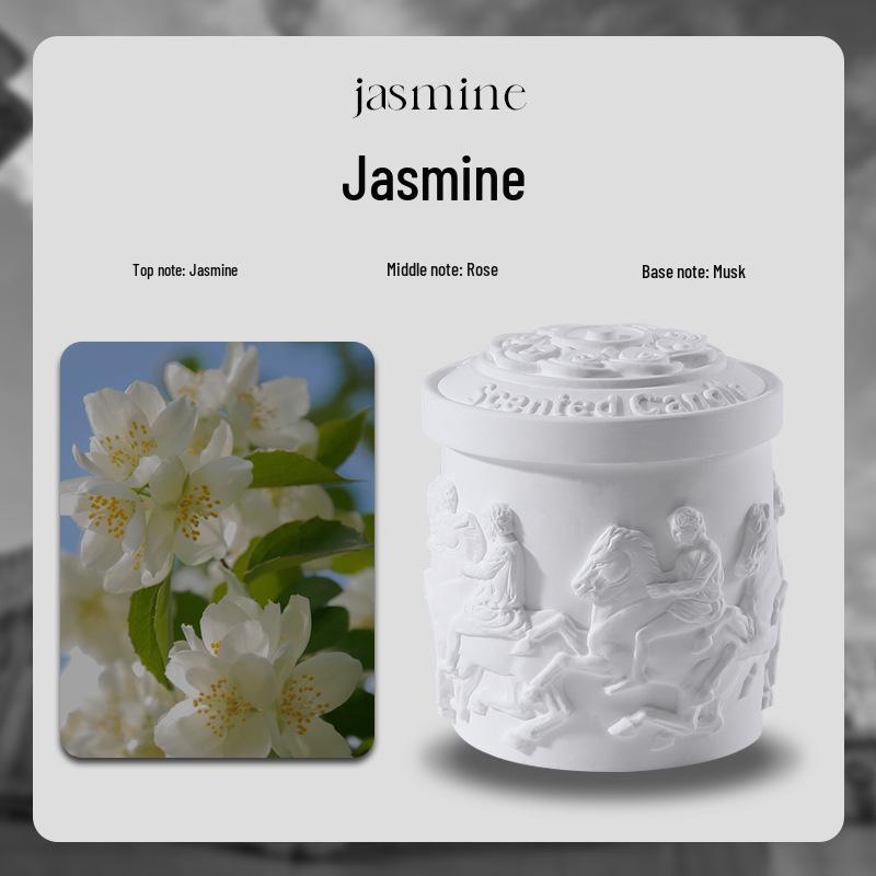 Embossed Temple-Shaped Aromatherapy Candle Gift Box: Perfect for Birthdays & Decorative Souvenirs жасмин