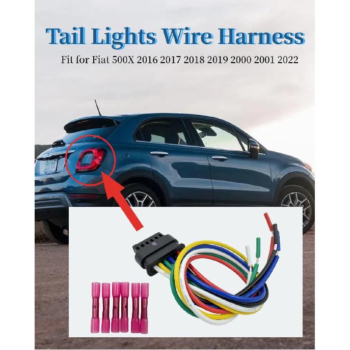 68285080AA Rückleuchten Stecker Kabelbaum Stecker | Passend für Fiat 500X, 2016-2022, Rückleuchten Kabelbaum