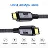 cablecc USB 4 100W USB Thunderbolt 50cm Cable, 40Gbps, Charging, 8K@60Hz, 5K@60Hz, 4.0, 3/4,