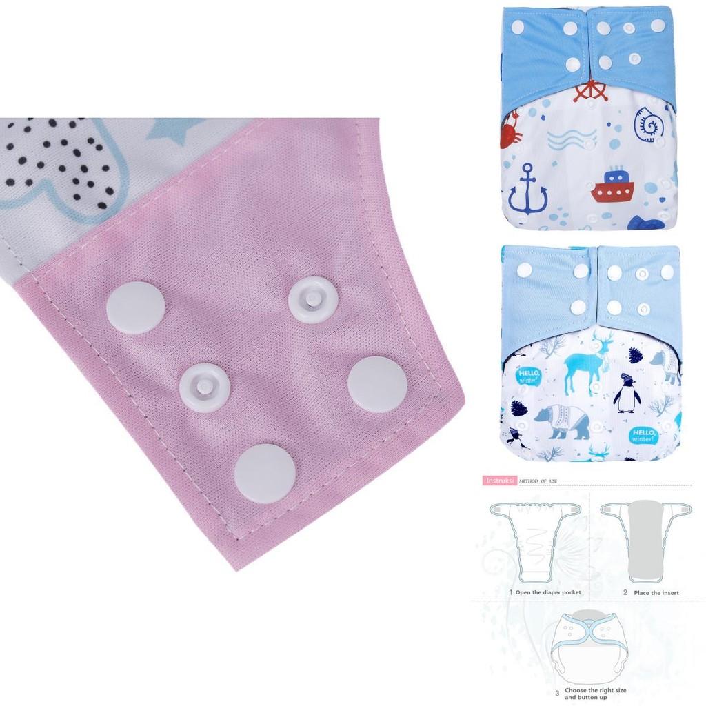 Luxurious Bamboo Charcoal Inserts In Baby Cloth Diaper With Super Absorption And Softness