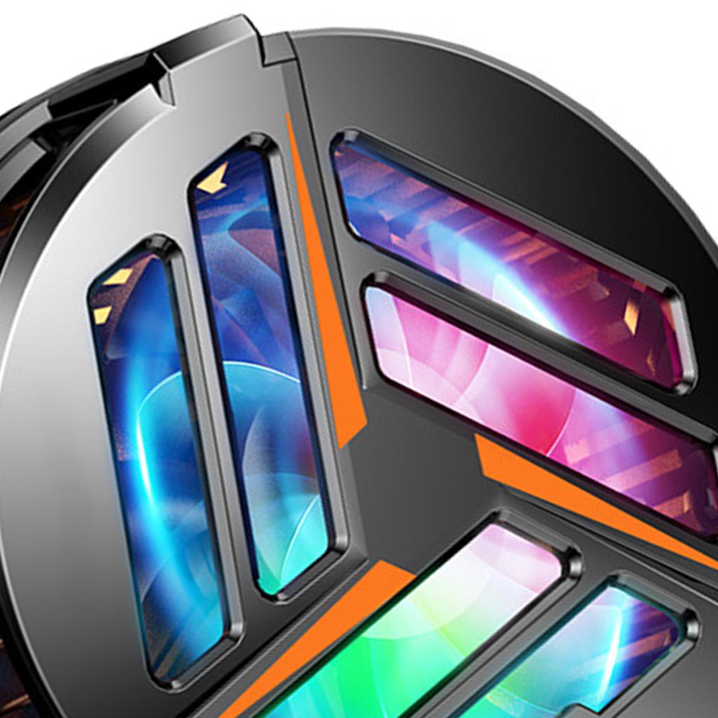 Cell Phone Cooler Magnetic Absorption Semiconductor Cooling Fan Mobile Phone Radiator Digital Display for Playing Games