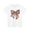 Coquette Bow Pumpkin American Football Thanksgiving Autumn T-Shirt