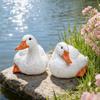 Creative Duck Garden Statue Decorative Resin Figure Yard Art Ornament for Pond Landscape Home Decoration
