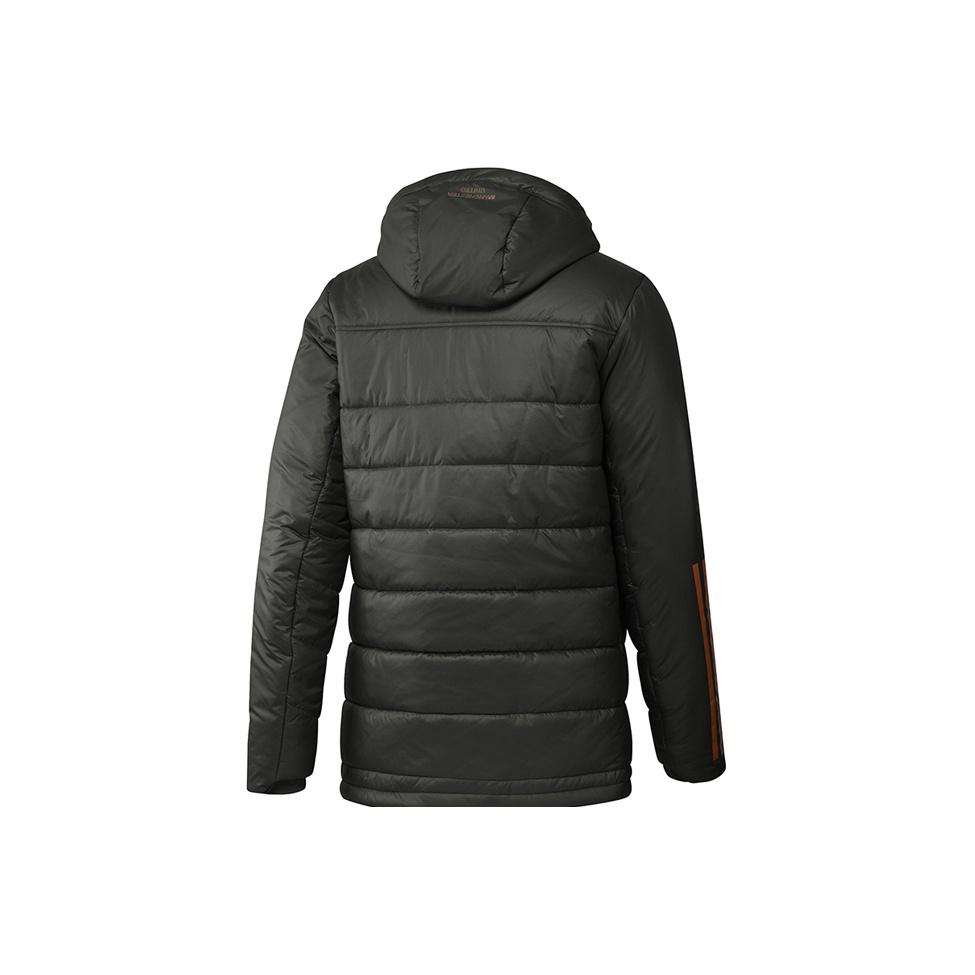 adidas Mufc Chaqueta de Algodón con Capucha para Deportes al Aire Libre Invierno Chaqueta para Hombre Verde Militar FR3682
