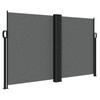 Retractable Side Awning Anthracite 140 x 1000 cm