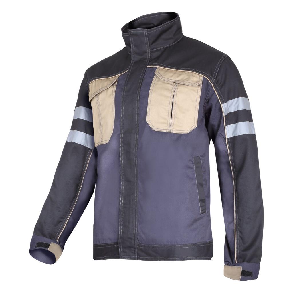 Gray-Black-Beige Sweatshirt With Reflective Stripes, "2Xl", Ce, Lahti