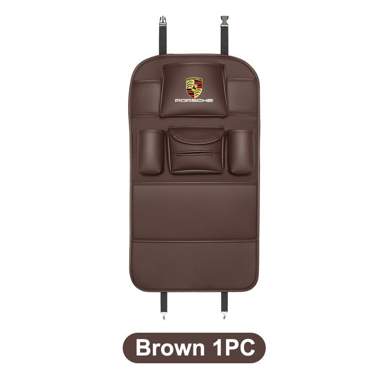 Car Organizer Back Storage Bag Anti-kick Pad For Porsche 928 Boxster Cayenne Panamera Carrera-GT 918-Spyder 968 Auto Accessories