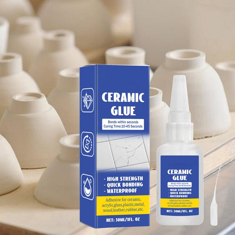 Ceramic Repair Glue Waterproof 30ml Glass Glue Ceramic Glue Pottery Glue Crafts Strong Adhesive Clear Glue for Pottery Porcelain