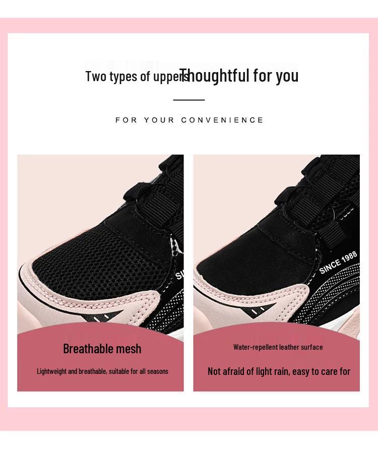 Babudou 2026 Girls' Sports Shoes: Autumn Leather, Waterproof, Rotating Buckle for Little & Big Kids