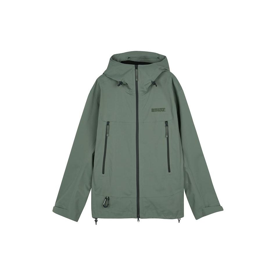 Skechers Solid Color Waterproof Windproof Zip Breathable Moisture-Wicking Jacket Men jackets Tequila-Green L124M017-035Z XL