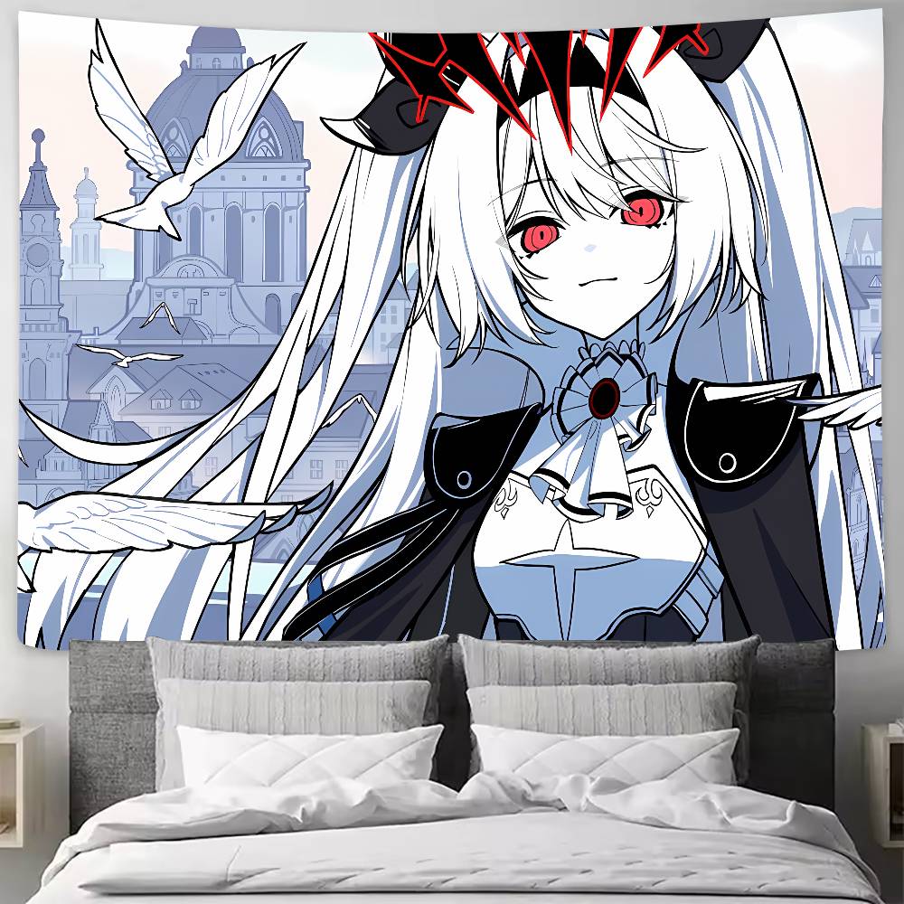 Kawaii Lilith Cool The NOexistenceN of you AND me Tapestry Wall Hanging Art Decoration Aesthetic Background Cloth Birthday Gif