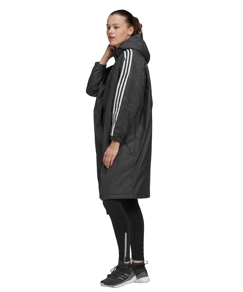 Adidas IZG90 Insulated Japan To Japanese Size Women's Coat, White/Black (GF0026), J/OT (equivalent 2L)
