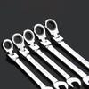Hot Sale 8-19mm Activities Ratchet Gears Wrench Set Flexible Open End Wrenches Repair Tools To Bike Torque Wrench Spanner Amagi