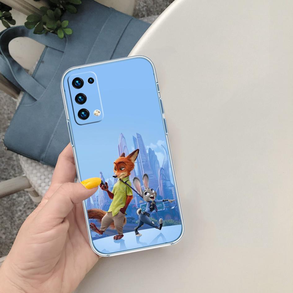 CJ105 Zootopia Disney Soft Shell Transparent Phone Case for Motorola Moto G7 G8 G9 G84 G85 G73 G24 G15 Z2 Play Power Plus
