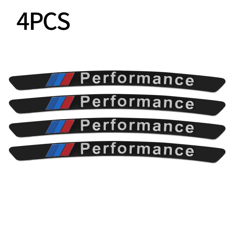 XZFG7 4Pcs Aluminum Car Styling Wheel Hub Badge Tire Rim Stickers For BMW M Emblem E46 E36 E34 F10 E90 F30 E60 F30 E53 E30 E92 E87