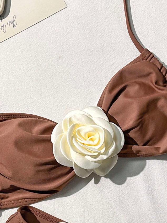 2025 European & American 3D Floral Sexy Bikini - Women's Vacation Beachwear