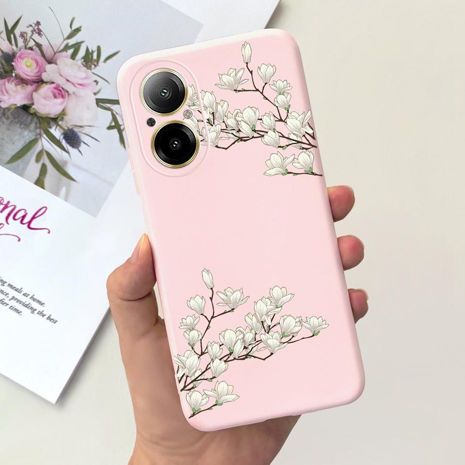 Hülle Für Oppo Realme C67 4G RMX389 Handyhüllen Schwarze Katze Mondnacht Weiches Silikon Stoßfeste Rückabdeckung Für RealmeC67 4G Funda