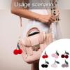 Cherry Keychain Bag Pendant Bag Accessory Plush Texture Key Holder Key Ornament Suitable for Gifting and Daily Use