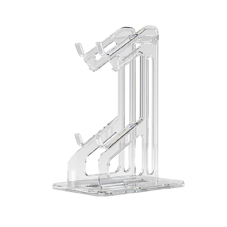 Acrylic Gamepad Holder Showcases with Customizable LED Lighting Simple Operate Upgrades Compatible for Game Consoles