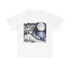 Unisex Adult T Shirt Mermaid Ocean Moonlight Pen Ink