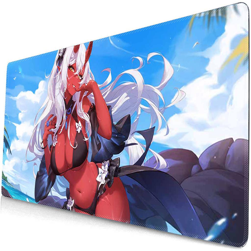 Large Mouse Pad Anime Waifu Cups E-Sports Gaming Mousepad Overwatched Rubber Mouse Mat Non-Slip Keyboard Pad Desk Mat XXL