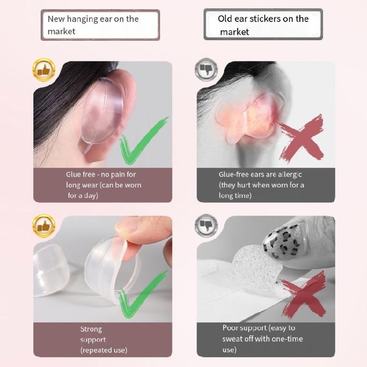 Fashion Style Ear Cuff Clear Not Piercing Earrings Acrylic Ear Clip Flexible Earwear Suitable for Fashion Lovers Present