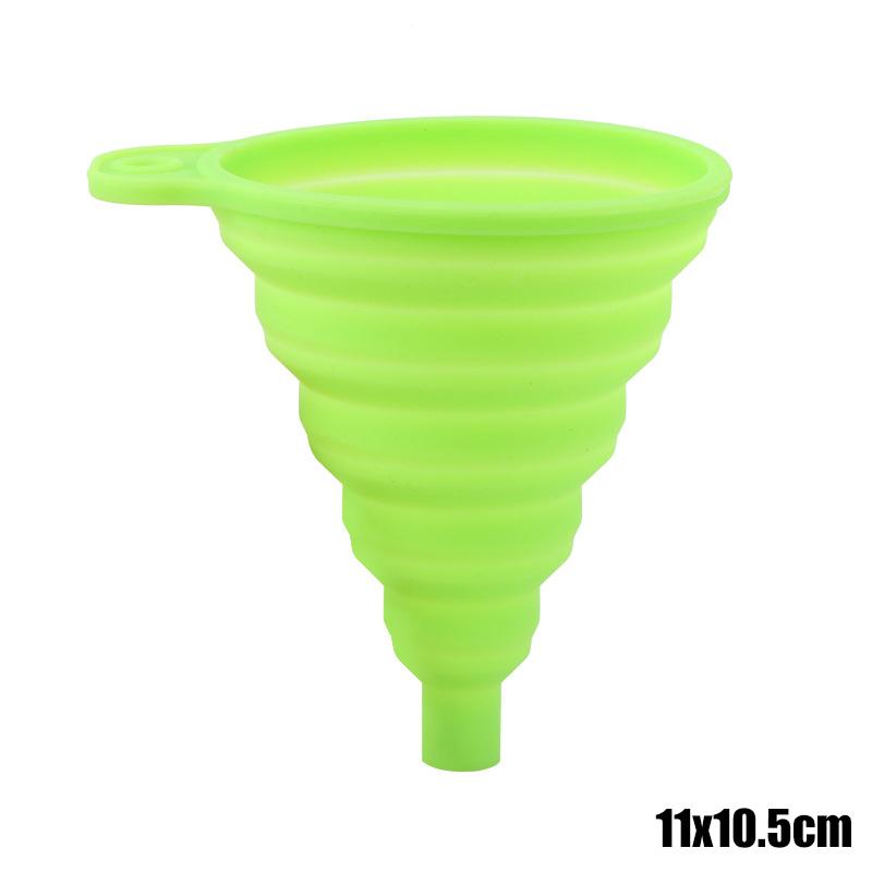 Universal Car Engine Foldable Silicone Funnel Liquid Funnel  Washer Fluid Change Portable Auto Engine Oil Petrol Change Funnel