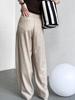 Luxi Minimalist Women's Wide-Leg Mopping Pants, Spring/Autumn 2025, Old Money Style, Loose Drape, Perfect for Commuting.