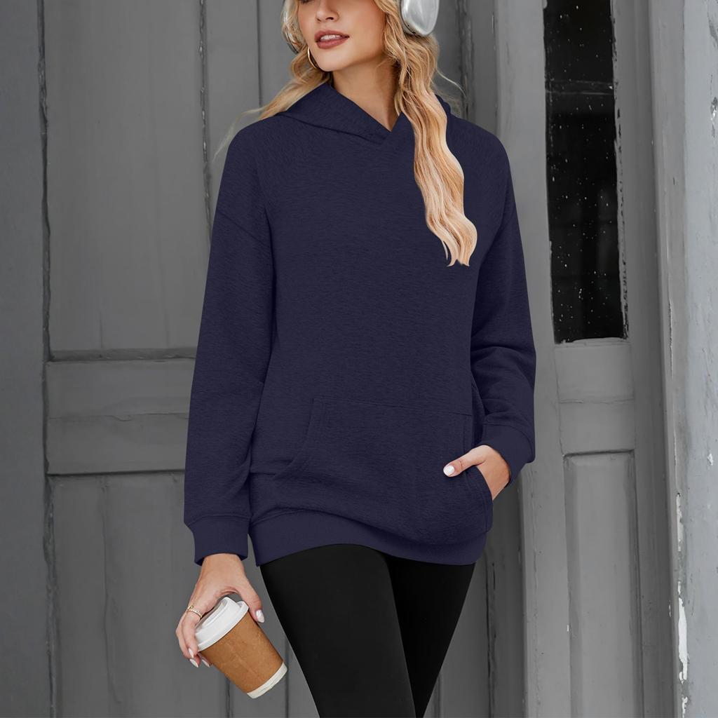 Women's Solid-color Fashionable Long-sleeved Top