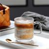 320ml/350ml Water Mug Transparent Coffee Mug with Handle Drinking Glasses Simple Lemon Water Cup Home Juice Bubble Water Mugs