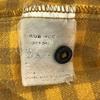 Stussy Check Pattern Long Sleeve Cotton Shirt L Yellow Men's Used