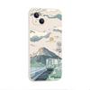 Oil painting under the moon train is suitable for iphone15promax Apple 17 mobile phone case 13 fine hole anti-drop 16 Japanese 11