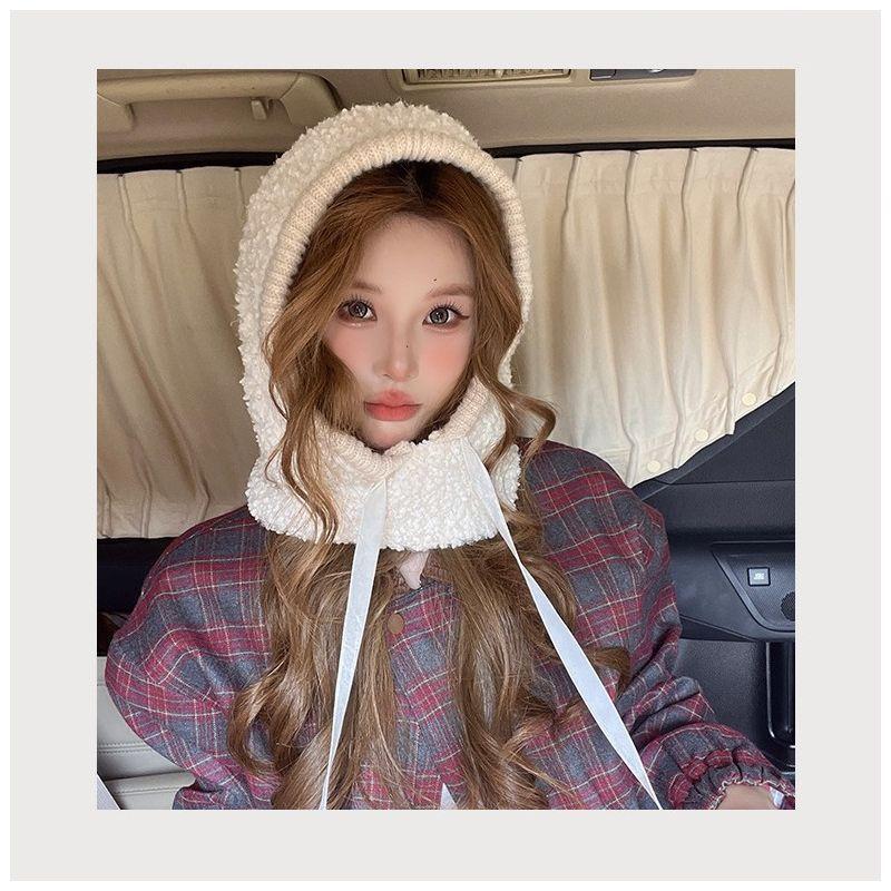 Autumn and winter new wool stacking knitted hat children's trend solid color versatile warm ear protector wool hat cold hat