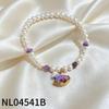 Handmade Floral Pearl Bracelet Women With Freshwater 18K Gold Plated Alloy Sweet Elegant Jewelry Accessory